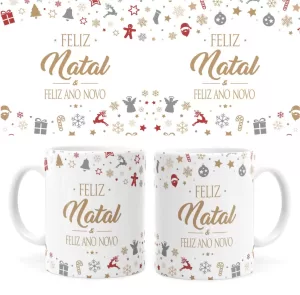 Arte Caneca Natal 43 Digital Png