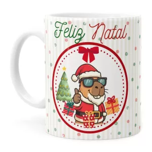 Arte Para Caneca Capivara Natalina – Png Sublimação