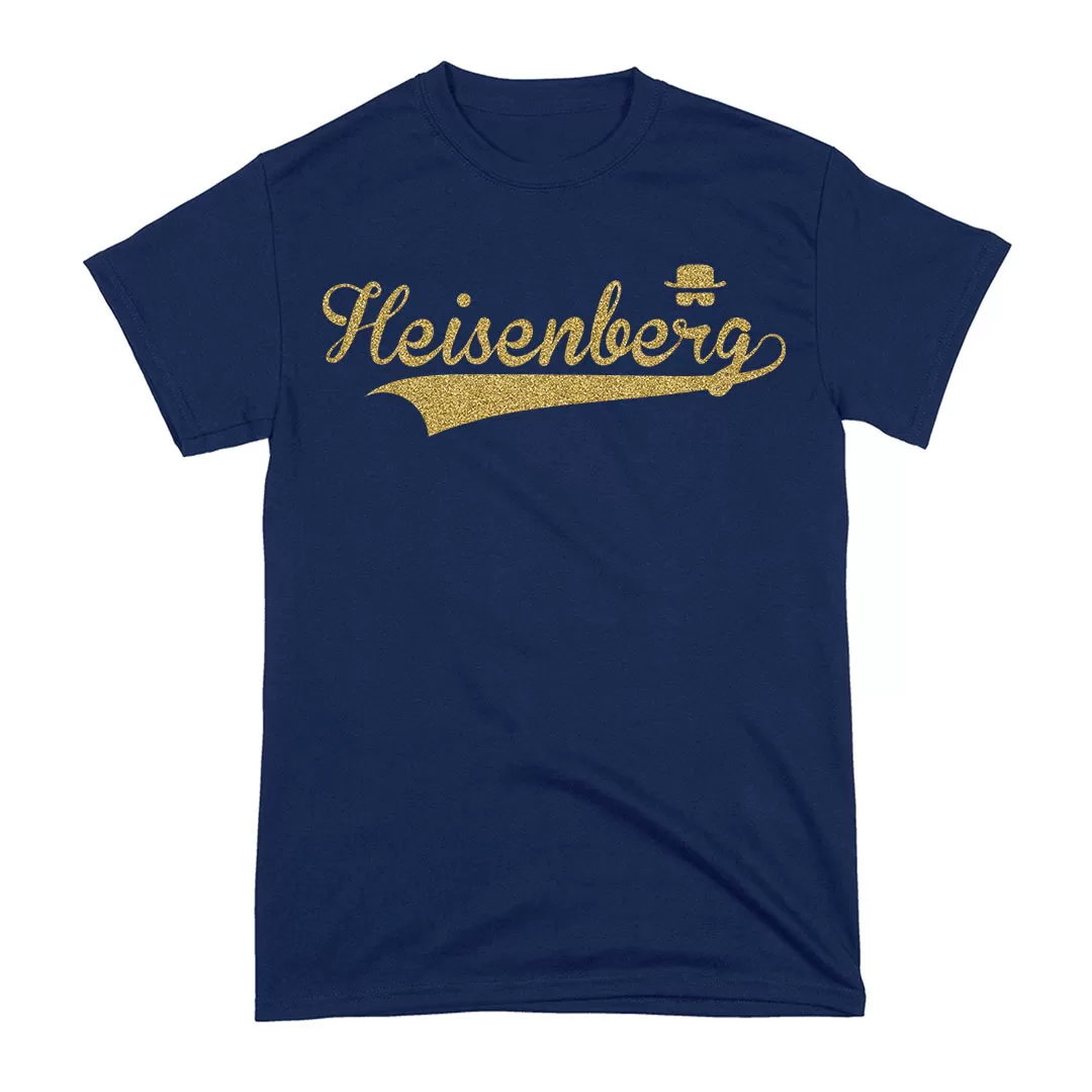 Arte Camiseta Breaking Bad Heisenberg Glitter Arte Camiseta Breaking Bad Heisenberg Glitter