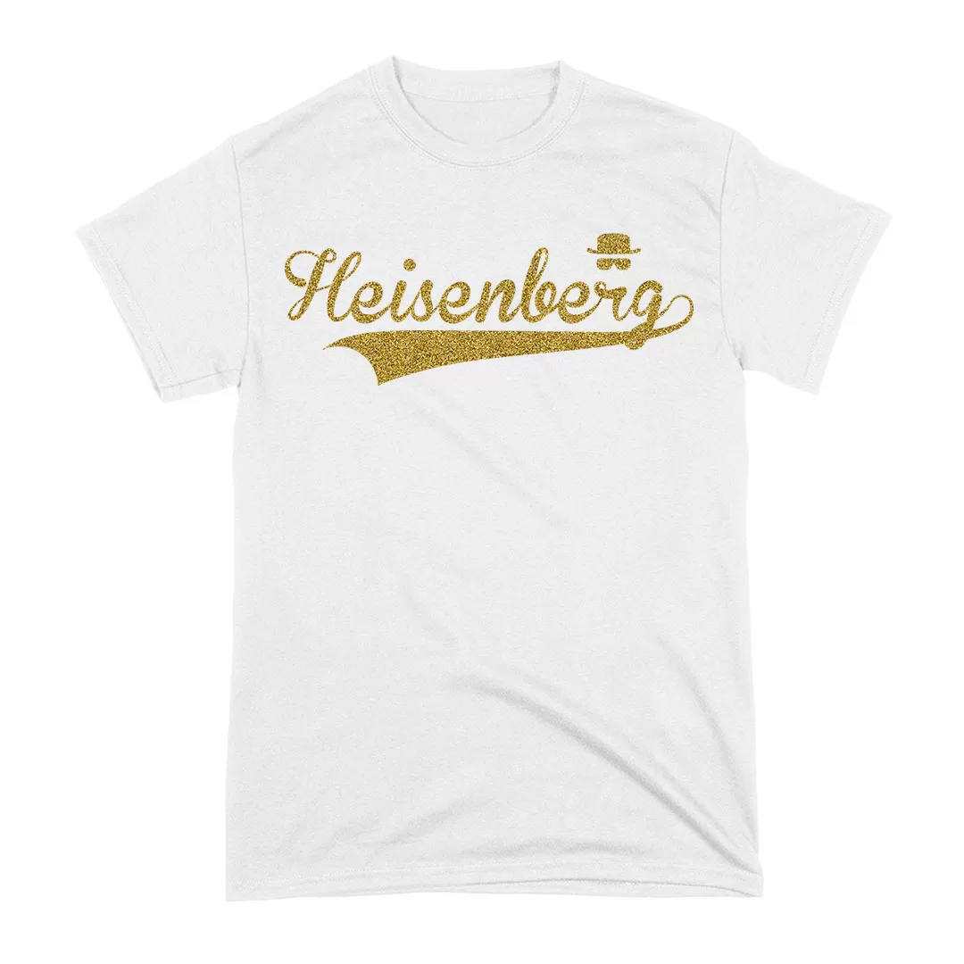 Arte Camiseta Breaking Bad Heisenberg Glitter Arte Camiseta Breaking Bad Heisenberg Glitter