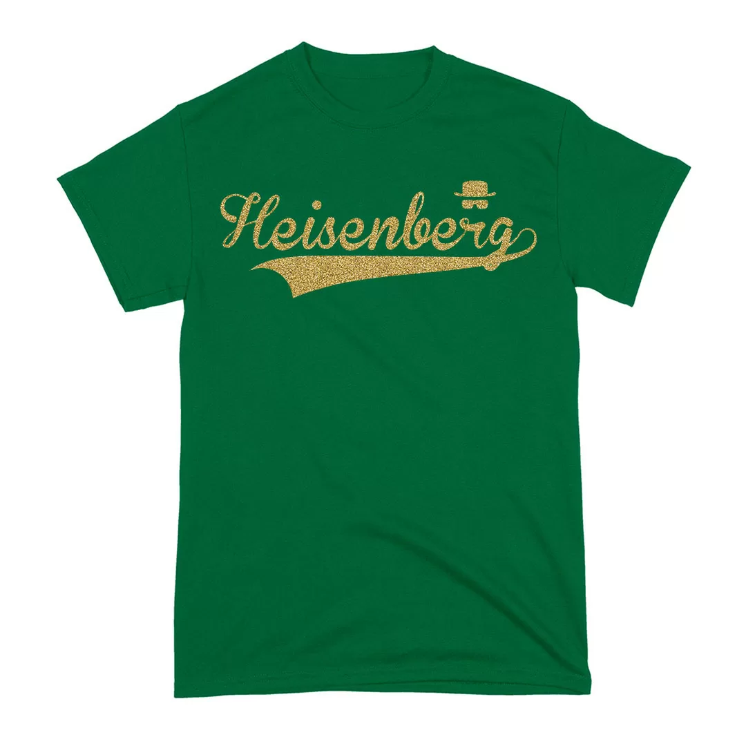 Arte Camiseta Breaking Bad Heisenberg Glitter Arte Camiseta Breaking Bad Heisenberg Glitter