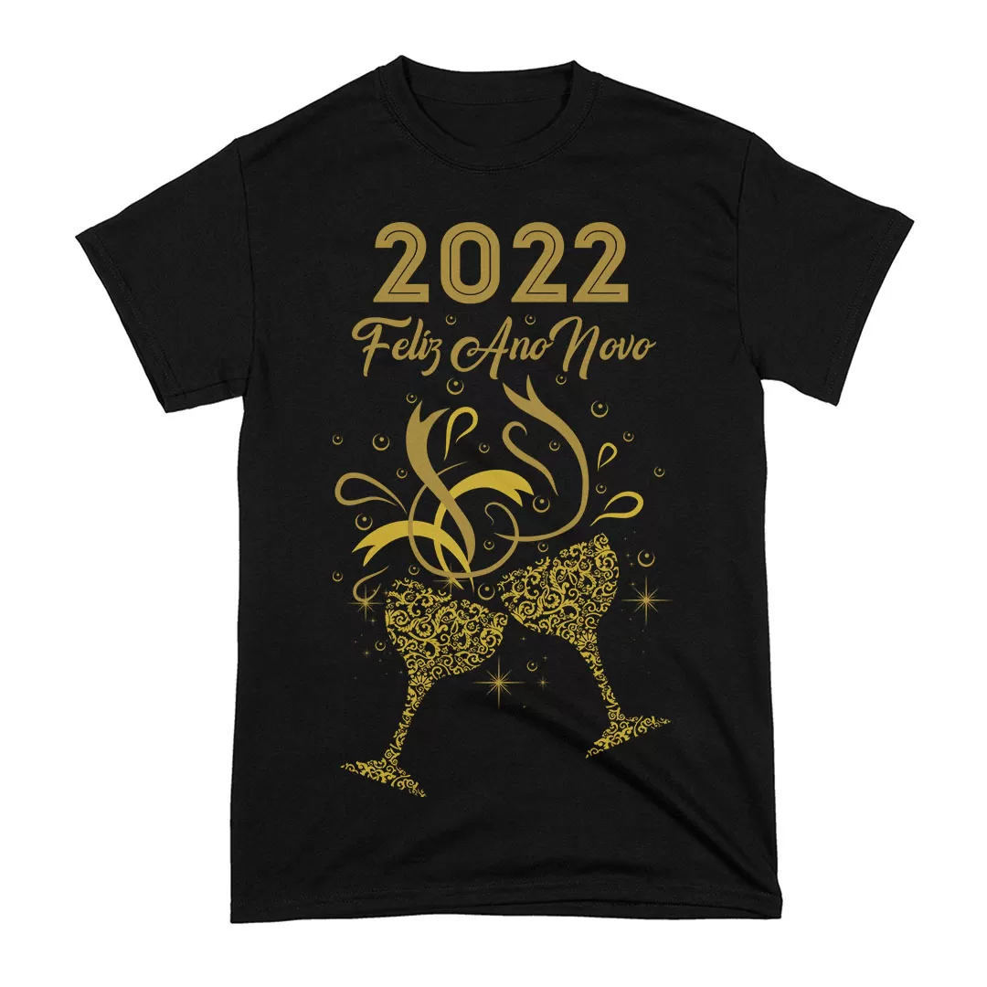 Arte Camiseta Feliz Ano Novo 2022 Brinde Arte Camiseta Feliz Ano Novo 2022 Brinde