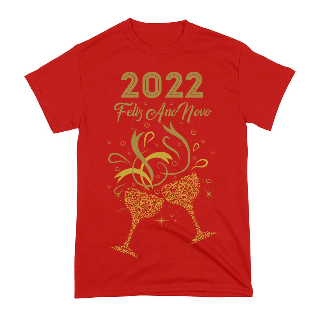 Arte Camiseta Feliz Ano Novo 2022 Brinde Arte Camiseta Feliz Ano Novo 2022 Brinde