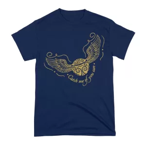 Arte Camiseta Harry Potter Golden Snitch Glitter
