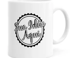 Caneca Personalizada Empresa V01 Alça E Interno Branco