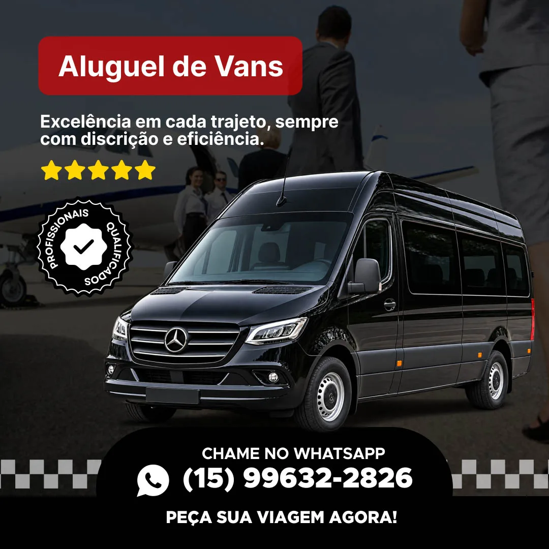 Aluguel de Vans com Motorista Aluguel de Vans com Motorista