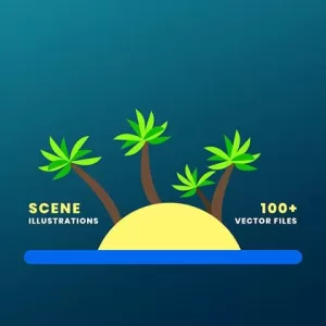 100natural Scene Illustrations 1 1 1