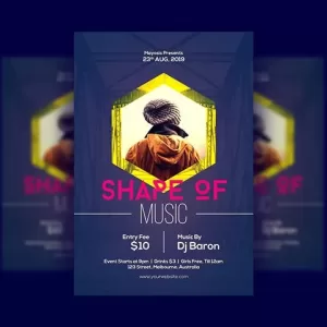 Shape Of Music Poster 1 1 1